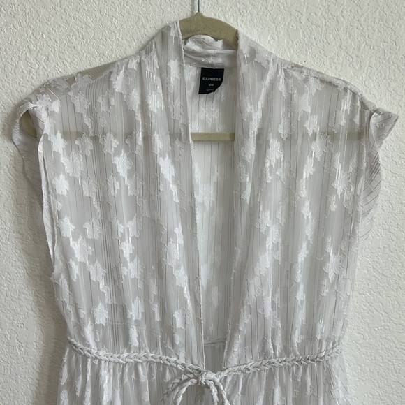 EXPRESS White Sheer Coverup - Picture 2 of 3